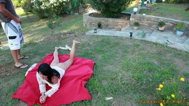 Public extrem!! Frei Fick im botanischen Garten!