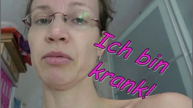 Ich bin krank...