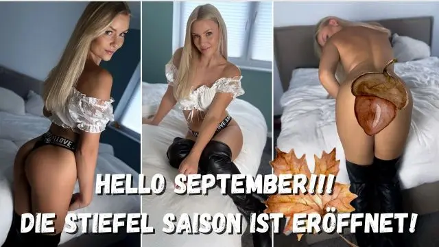 Hello September!! Die Stiefelsaison ist eröffnet!!