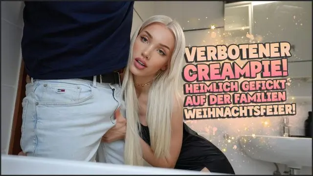 VERBOTENER CREAMPIE! AUF DER FAMILIEN WEIHNACHTSFEIER!