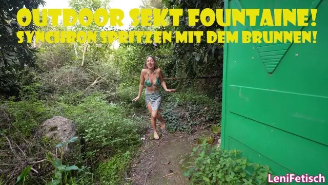 OUTDOOR SEKT FOUNTAINE! SYNCHRON SPRITZEN MIT DEM BRUNNEN!