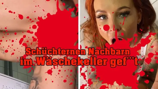 Schüchternen Nachbarn im Wäschekeller gefickt