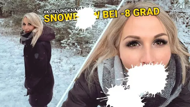 SnowBlow bei -8 Grad