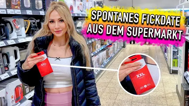Spontanes Fickdate aus dem Supermarkt