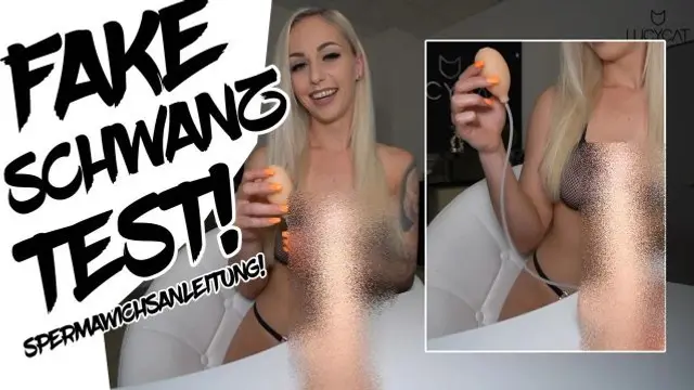 FAKE-SCHWANZ-TEST! SPERMAWICHSANLEITUNG!
