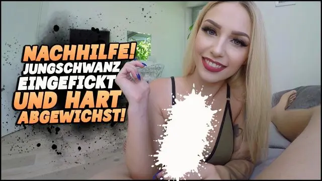 NACHHILFE! JUNGSCHWANZ EINGEFICKT UND HART ABGEWICHST!