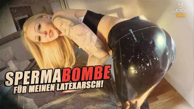 SPERMABOMBE FÜR DEN LATEXARSCH! l LUCY CAT