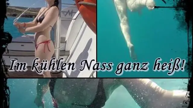Vom Boot ins kühle Nass