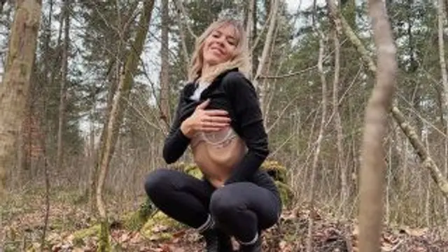 Wurde ich gesehen!? MUTPROBE! Im Wald… 😳