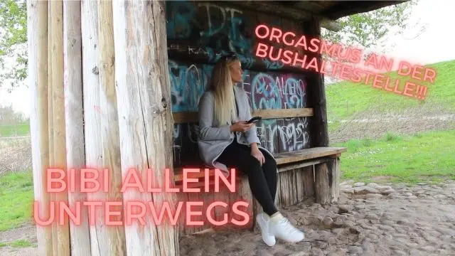 BIBI allein unterwegs! Orgasmus an der Bushaltestelle!!