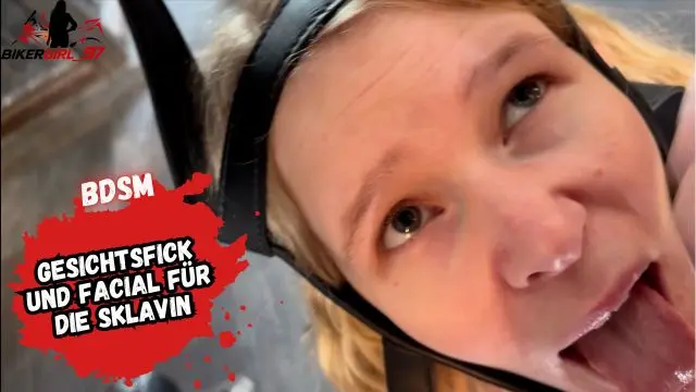 Extrem junge Teen Sklavin benutzt fixiert ins Maul gespritzt