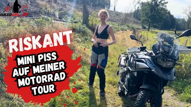 Geiler Mini Piss auf Motorrad Tour!