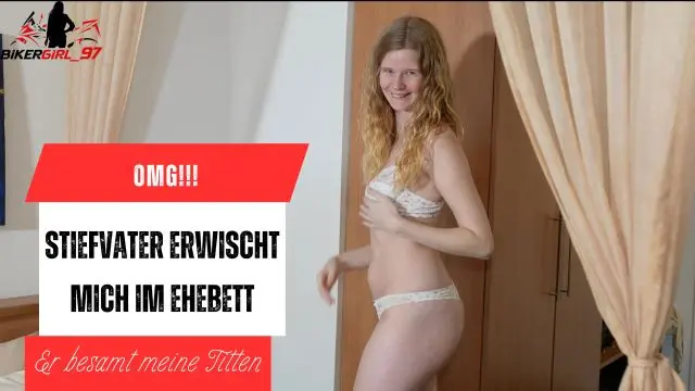 Stiefvater erwischt mich beim Fingern in Mama´s Bett!