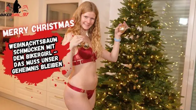 Weihnachtsbaum schmücken läuft schief! Glas Dildo bringt mic