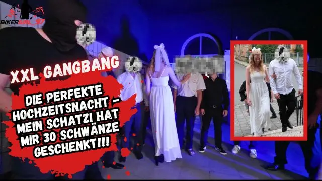XXL Gangbang zur Hochzeit für Blonde Teen Schlampe!
