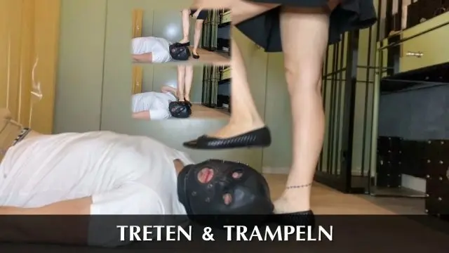 Treten und trampeln