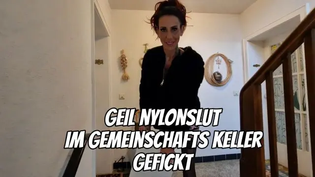 Geile Nylonslut im Gemeinschafts-Keller gefickt
