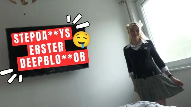 Stepdaddys erster Deepblowjob