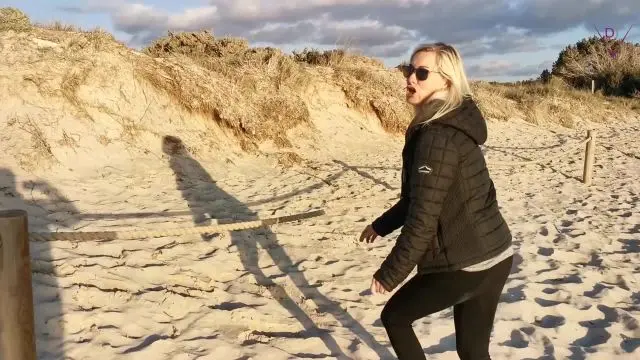 Public am Strand gepisst!