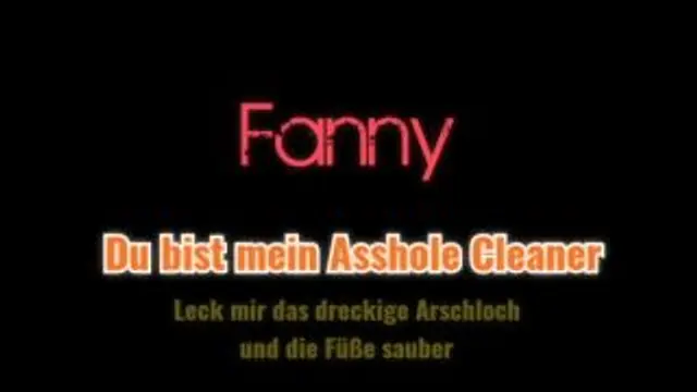 Du bist mein Asshole Cleaner