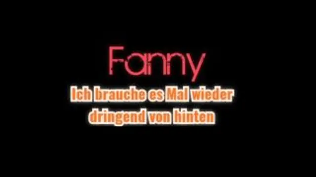 Ich brauche es mal wieder dringend von hinten