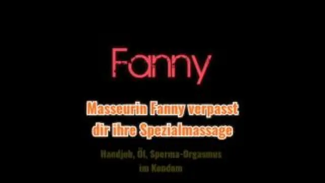 Masseurin Fanny verpasst dir ihre Spezialmassage