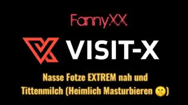 Nasse Fotze EXTREM nah + Tittenmilch (Heimlich Masturbieren)