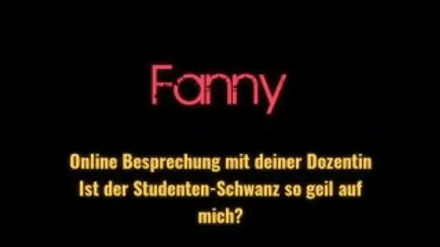 Online Besprechung mit Dozentin