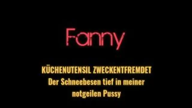 Schneebesen tief in meiner notgeilen Pussy