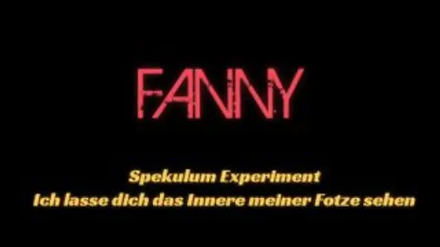 Spekulum Experiment - Sieh dir das Innere meiner Fotze an