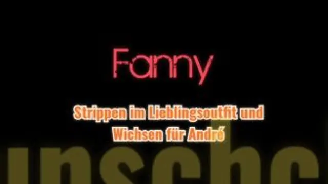 Strippen im Lieblingsoutfit und Wichsen für André Wunschclip