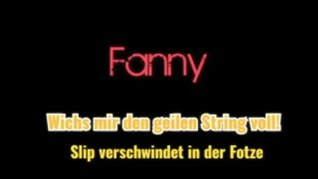 Wichs mir den geilen String voll