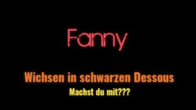 Wichsen in schwarzen Dessous - Machst du mit???