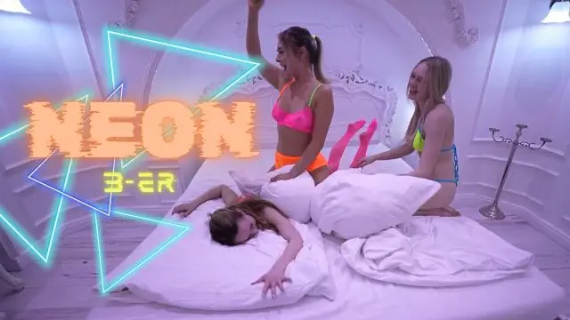 Heißer Lesben Neon 3-er