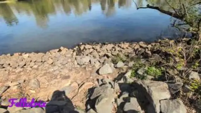 Erwischt beim Wildpinkeln am Main!