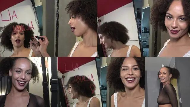 Sperma Skinny Teen Lia Amalia im Sperma und Nylon Wahn