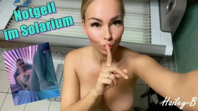 Notgeil im Solarium!