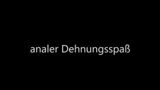 analer Dehnungsspaß
