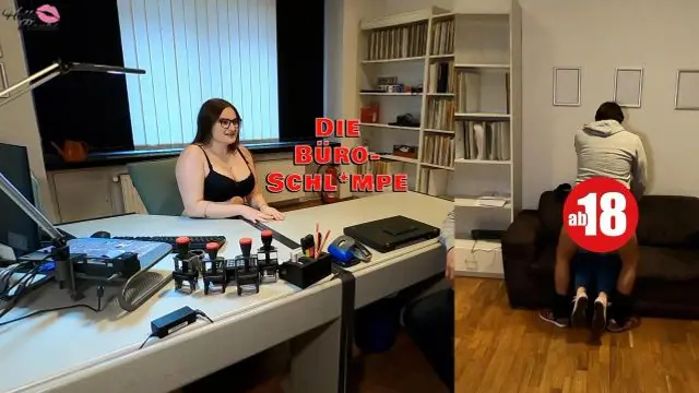 Die Büro-Schlampe. Vom Fahrer im Büro durchgefickt