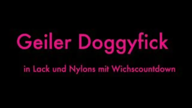 Geiler SB Doggy in Lackstiefeln, schön durchgefickt