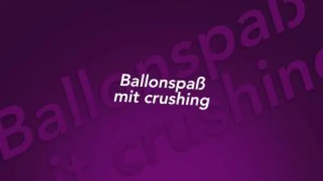Geiler Spaß beim Luftballon Crushing