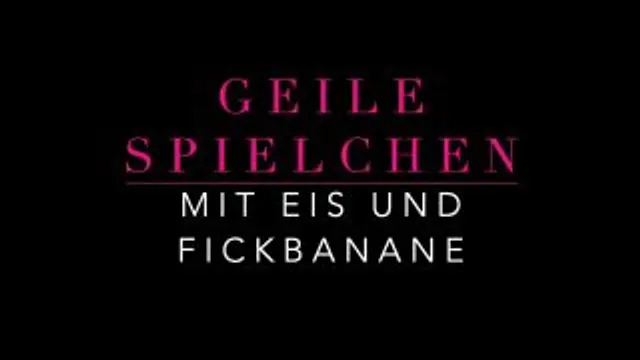 Heiße SB Spielchen mit Eis und Banane