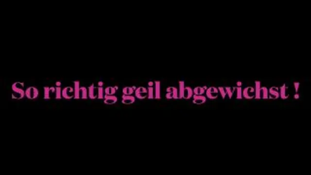 So richtig geil abgewichst