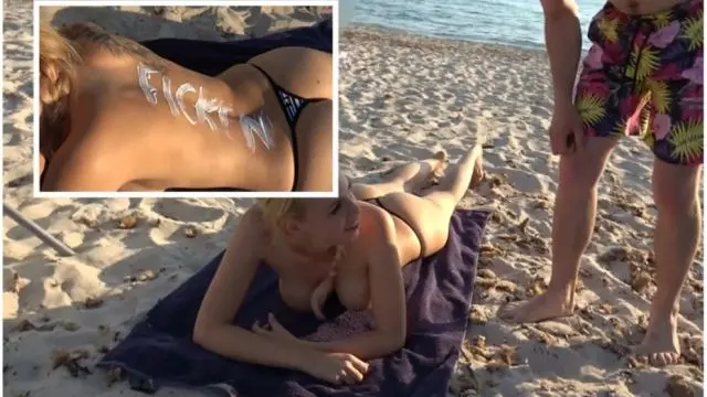 REINGELEGT. Dreist am öffentlichen Strand durchgenagelt!