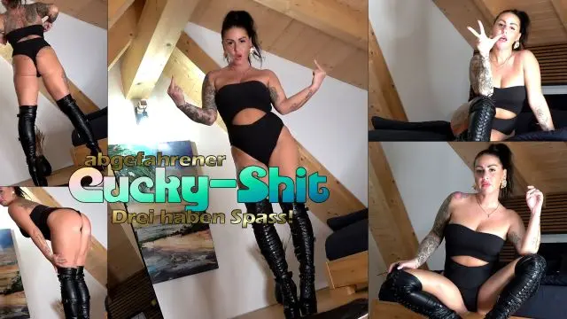 Abgefahrener Cucky-Shit! Drei haben Spass.