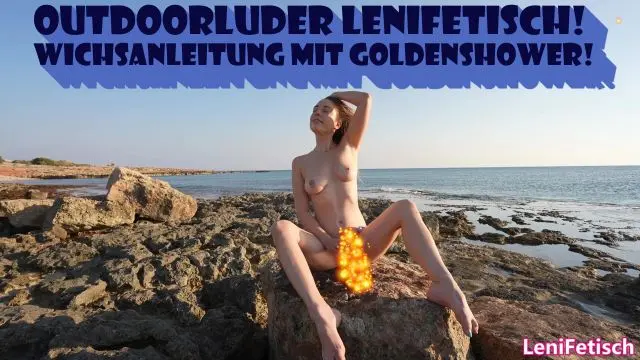 OUTDOORLUDER LENIFETISCH! WICHSANLEITUNG MIT GOLDENSHOWER!