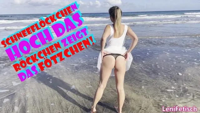 Schneeflöckchen- Hoch das Röckchen zeigt das Fötzchen!