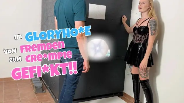 Mega Squirt im Gloryhole! Vom Fremden zum Creampie gefickt!