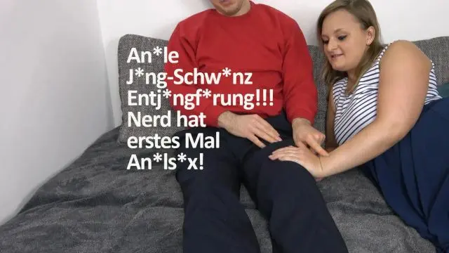 Anale Jung-Schwanz Entjungferung!!! Nerd hat erstes Mal Anal