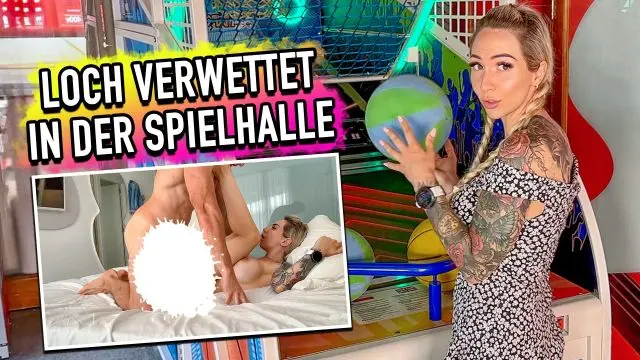 Loch verwettet in der Spielhalle